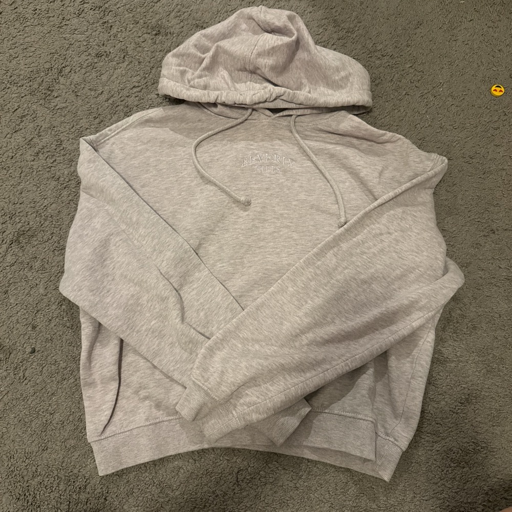 Cropped hoodie.